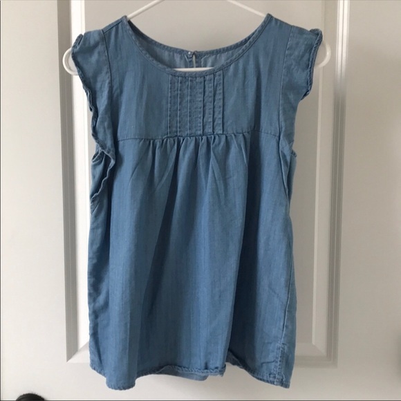 LOFT Tops - FINAL PRICE! Loft Babydoll Chambray Top